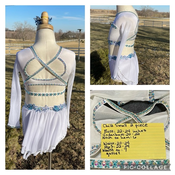 Child Girls Small 6/7 Lyrical Two Piece Costume - Picture 2 of 12